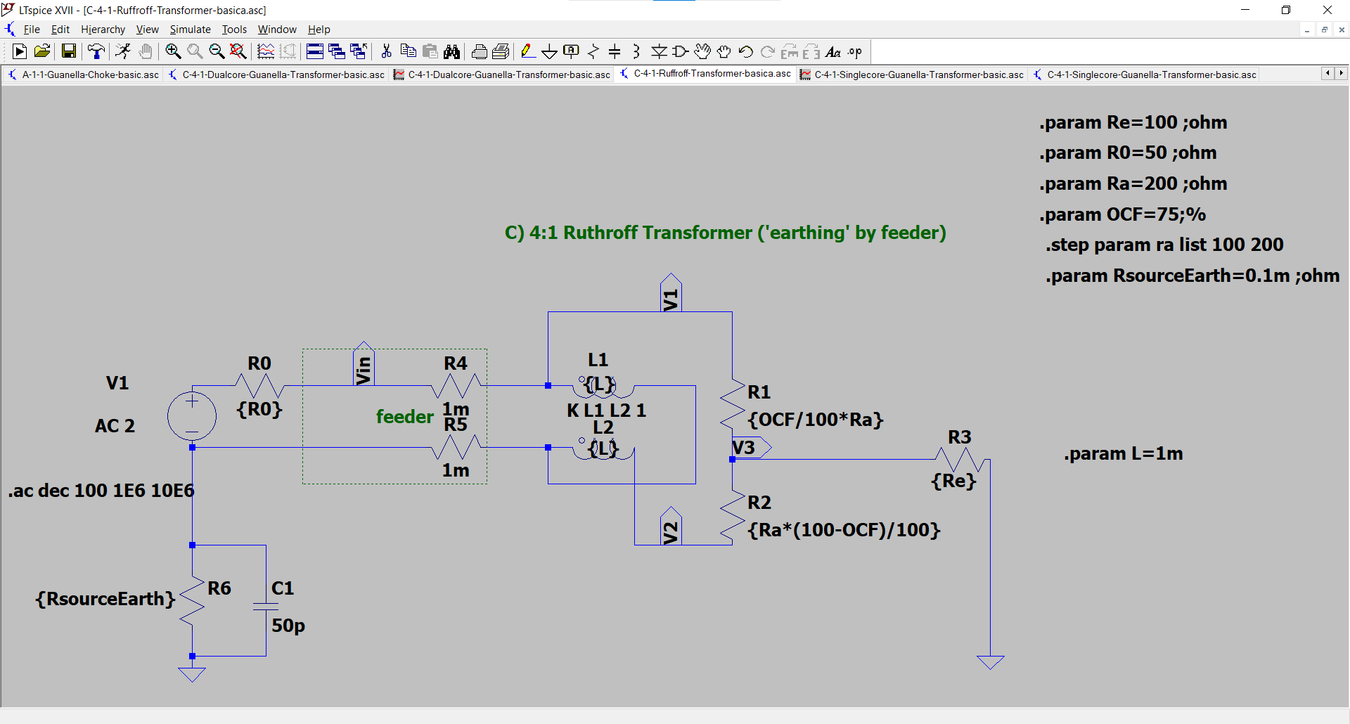 4:1 Rufhroff Transformer