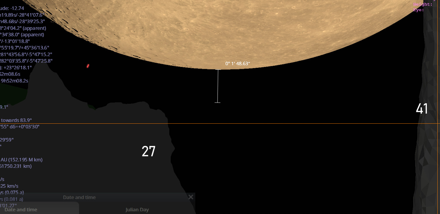 Apparen taltitude chnage in View4b