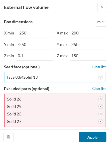 External flow region