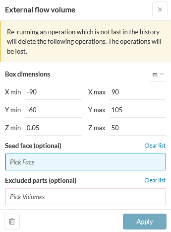 External flow region