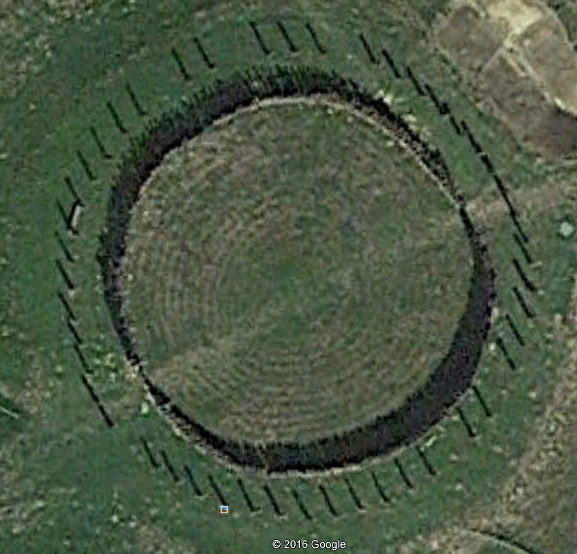 Heldenberg, reconstructed
                timber circle