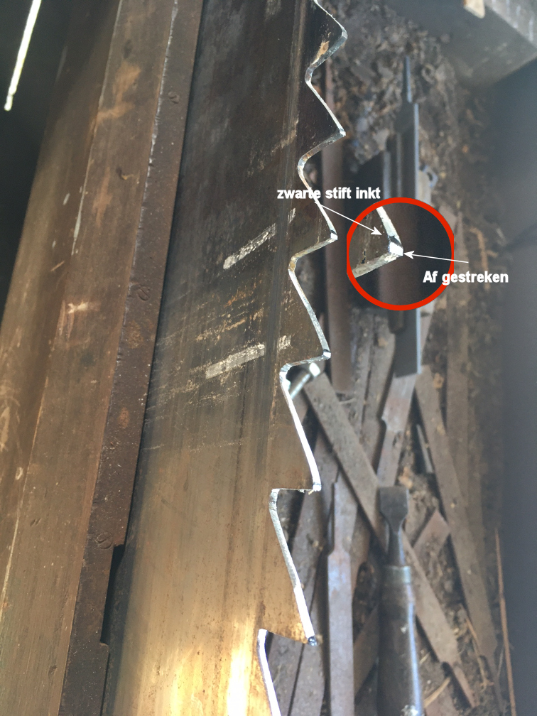 Positionering van stam