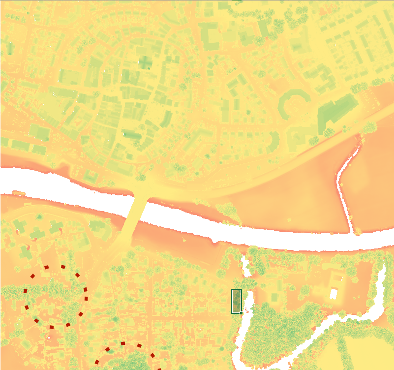 DSm
                  heights at Impington