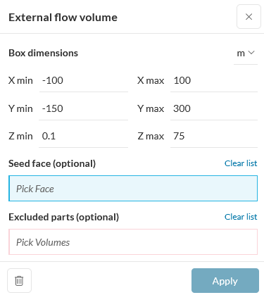 External flow region