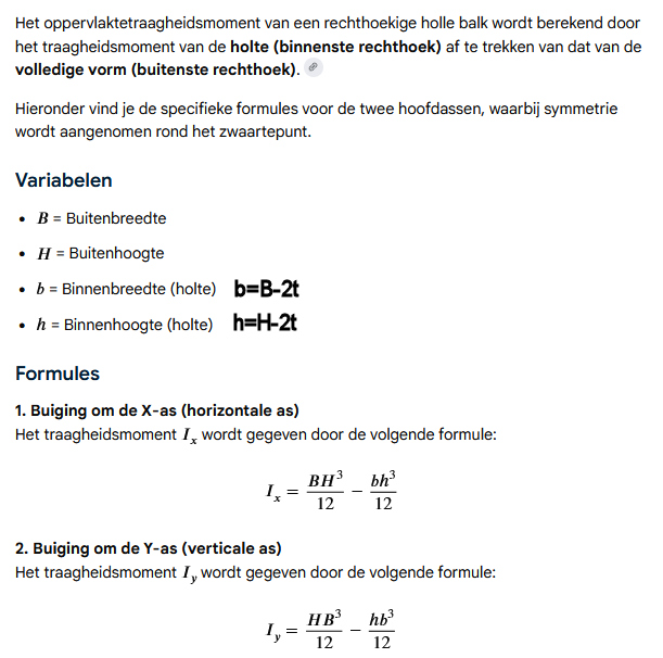 Oppervlaktetraagheidsmoment