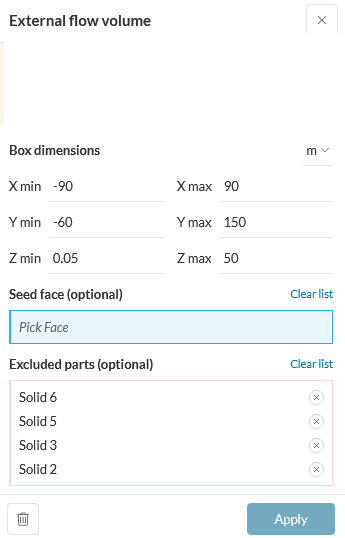 External flow region