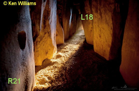 Sunlight on passage
          floor