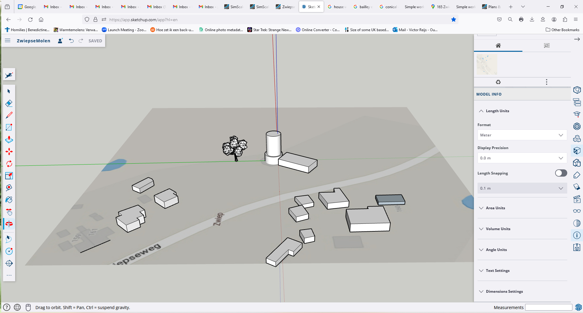 CAD-model Zwiepse Molen