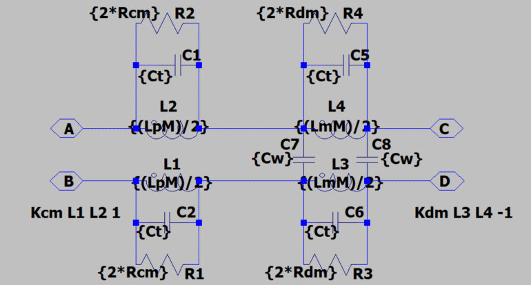 Equivalent circuit of bi-2r2r-43