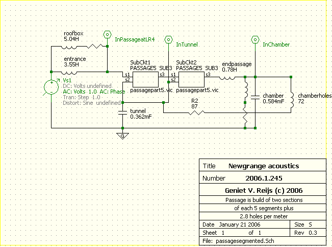 Ideas on acoustical circuits for Newgrange