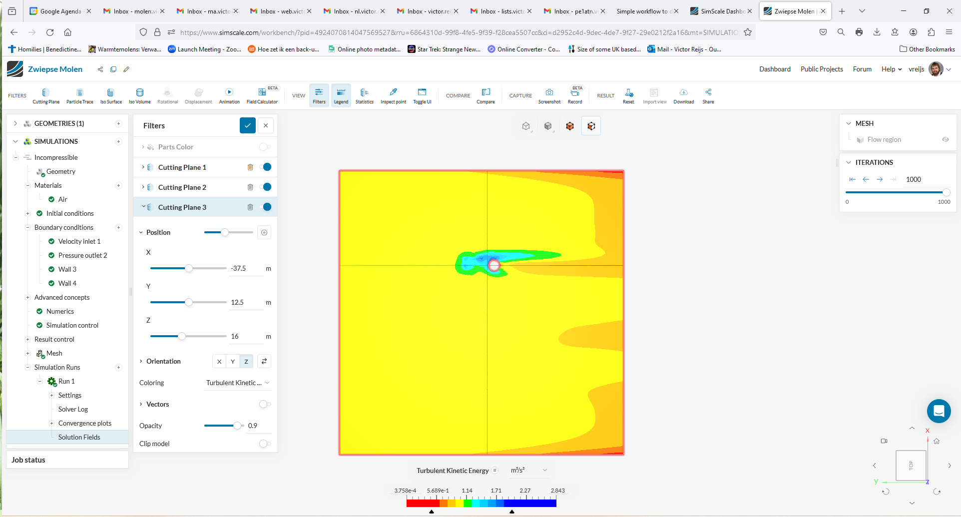 Grab
      of SIMSCALE screen