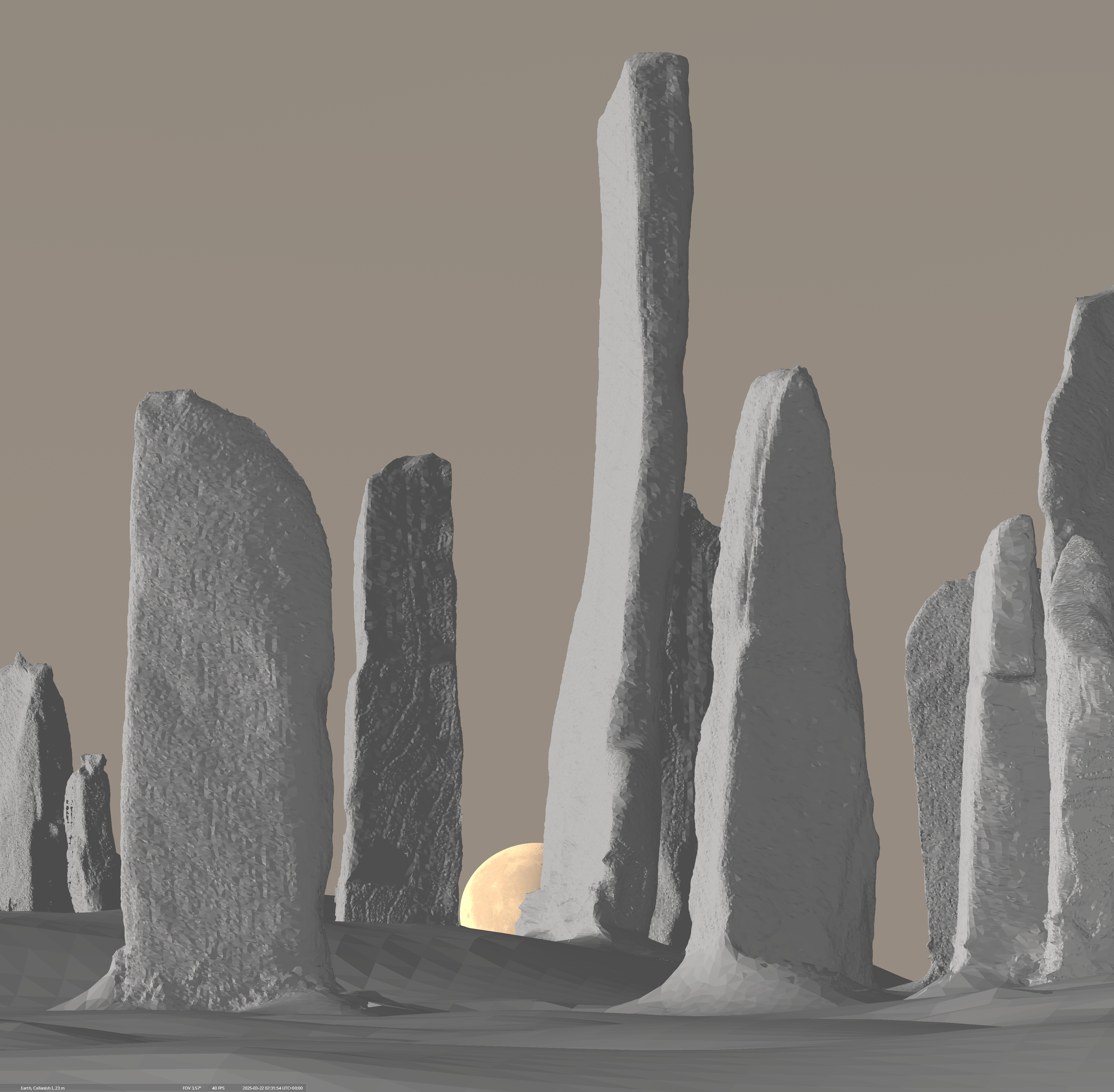 Moon on March 22, 2025